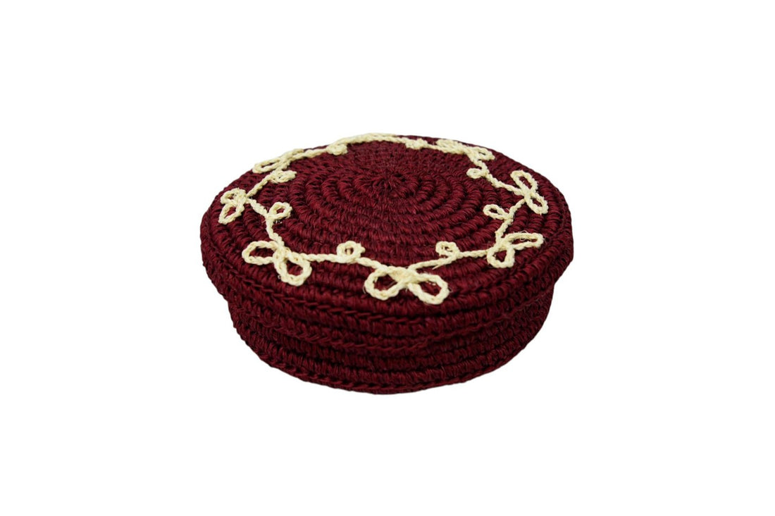 Caja Lazo Vinotinto Grande