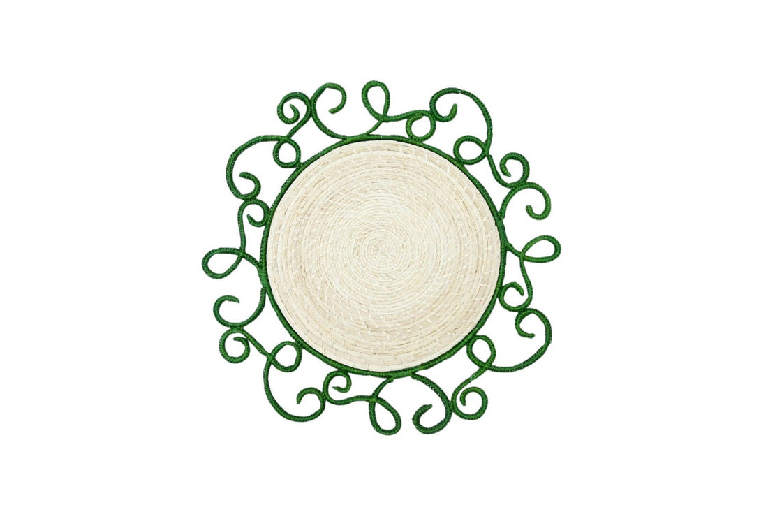 Individual Encaje Verde