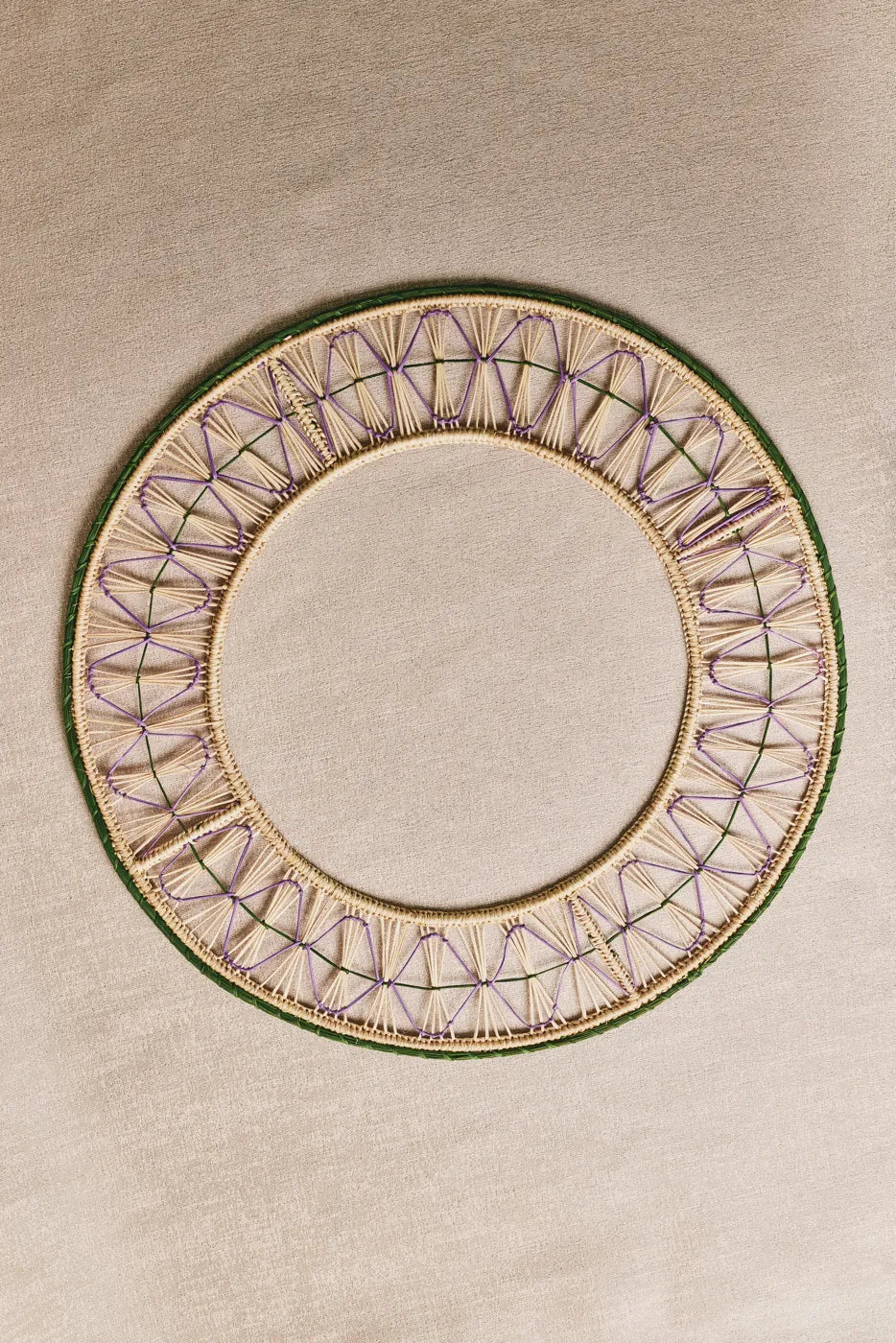 Individual Encaje Verde